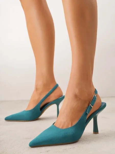 Pantofi stiletto Natuma verzi