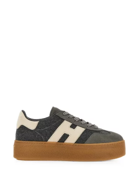 Sneakerși Hogan cu platformă gri