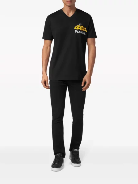 Raštuotas marškinėliai Philipp Plein juoda