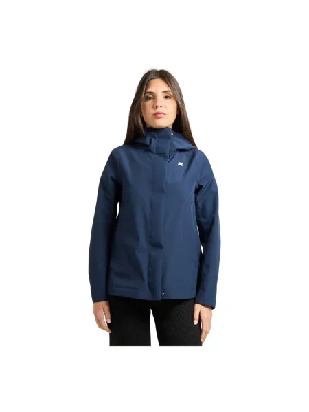 Kurtka K-way z dżerseju niebieska