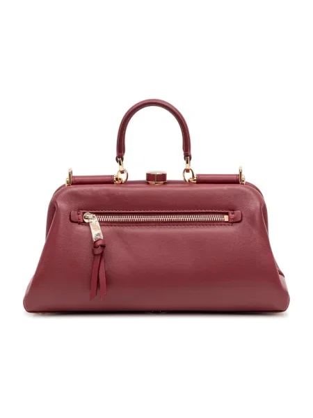 Torebka Dolce And Gabbana skórzana czerwona