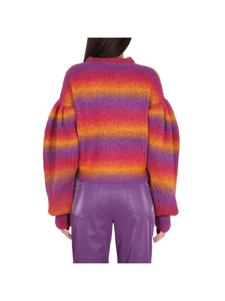 Krótki sweter Rotate Birger Christensen wełniany z logo