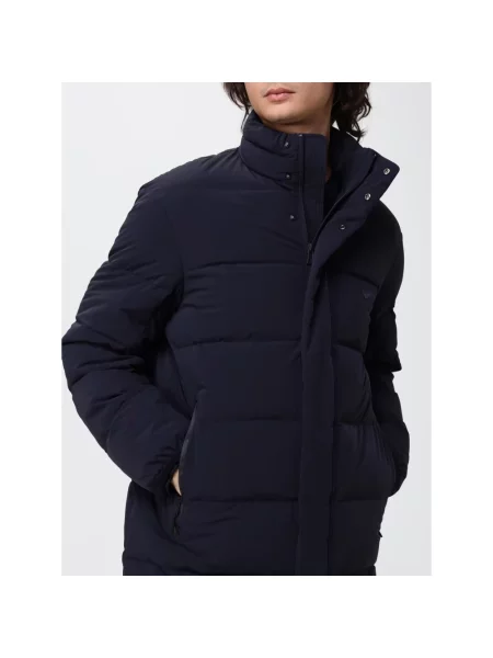Kurtka Emporio Armani pikowana niebieska