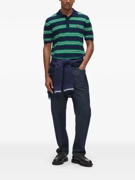 Tricou polo Karl Lagerfeld albastru