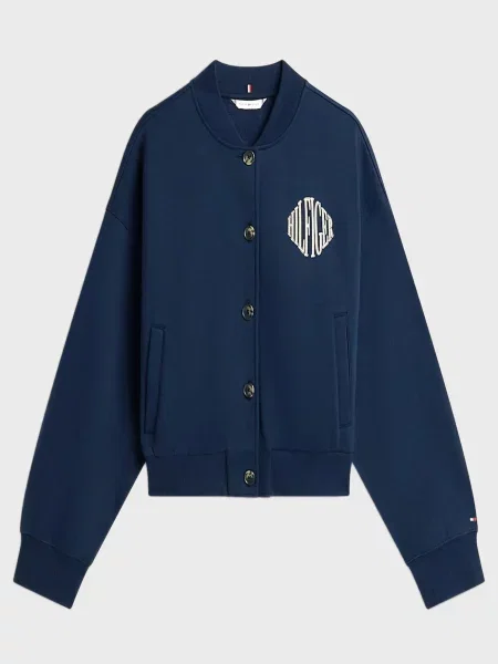 Флісова спортивна кофта Tommy Hilfiger синя