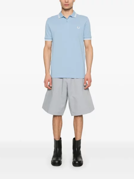Поло тениска Comme Des Garçons Shirt на райета синьо