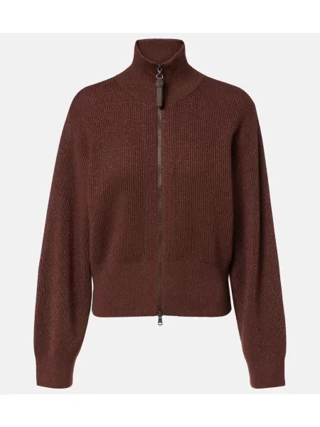 Pulover de cașmir Brunello Cucinelli din cașmir maro