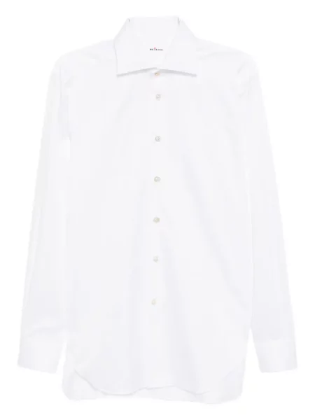 Cămașă Kiton cu mâneci lungi lungă alb