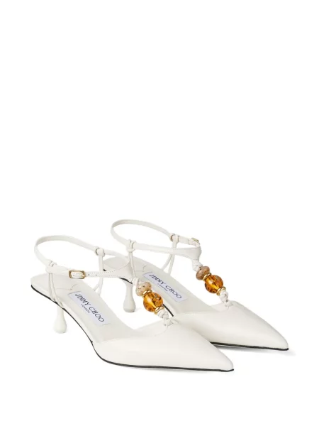 Pantofi cu toc Jimmy Choo alb