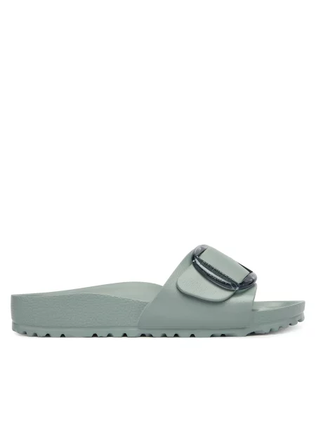 Pantofle Birkenstock s přezkou zelené