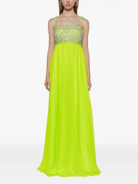 Rochie maxi Dina Melwani galben