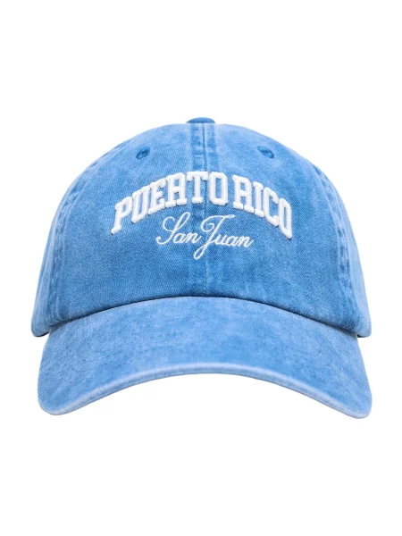 Bershka Șapcă PUERTO RICO albastru alb