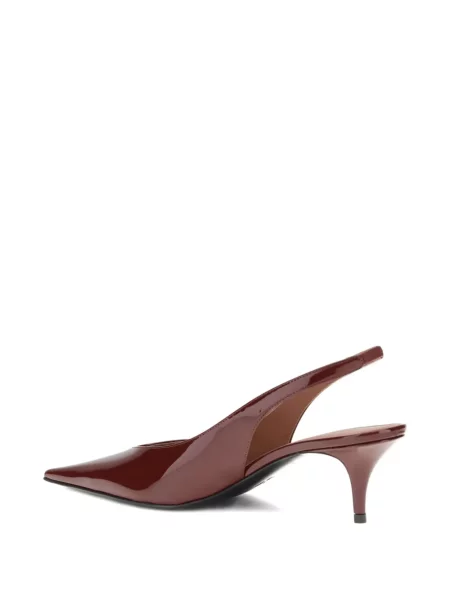Sandale Amina Muaddi slingback roșu