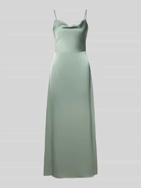 Sukienka midi w kroju regular fit z dekoltem na plecach model Ravenna' Vila