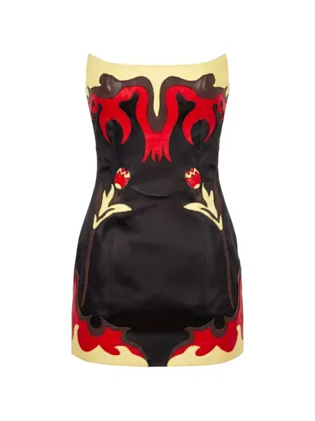 Rochie mini Marine Serre cu model floral negru