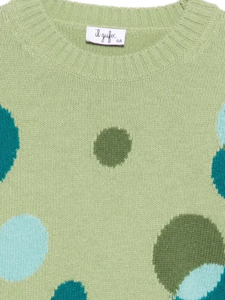 Sweter dziecięcy Il Gufo zielony