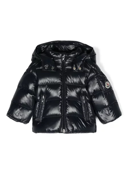 Kurtka dziecięca Moncler Enfant niebieska