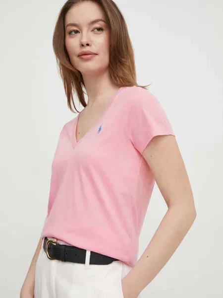 Тениска Polo Ralph Lauren розово