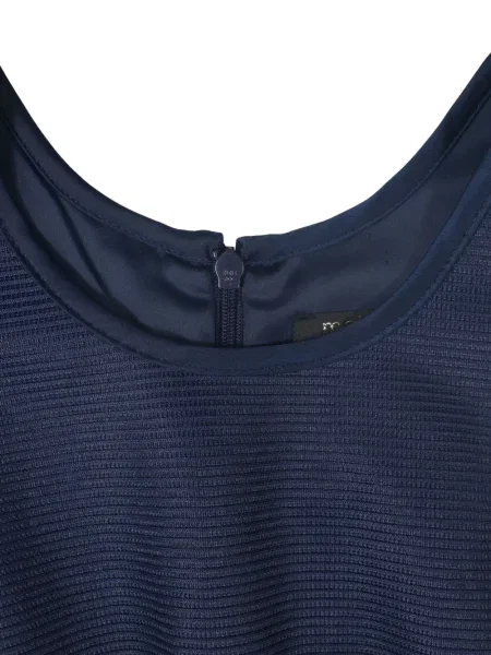 Rochie mini Maje fără mâneci plisată de costum albastru