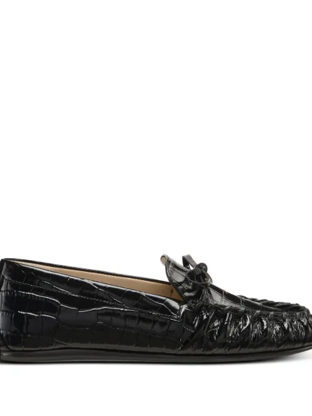 Pantofi loafer Stuart Weitzman cu funde negru