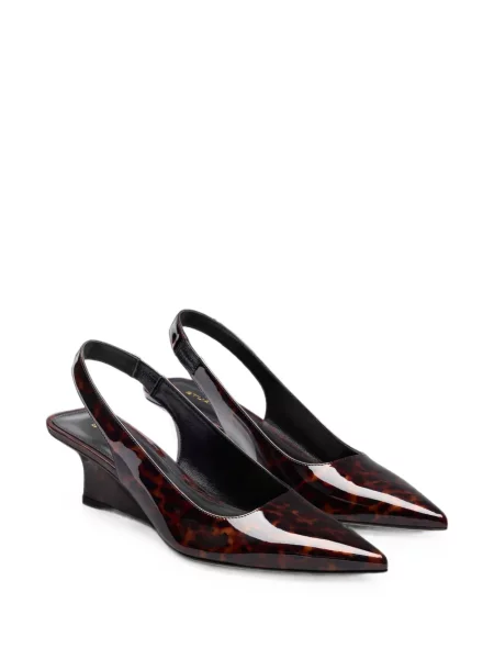 Pantofi cu toc Stuart Weitzman cu pană maro