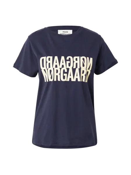 MADS NORGAARD COPENHAGEN Majica tamno / pastelno žuta plava