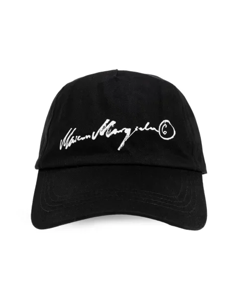 Czapka z daszkiem Mm6 Maison Margiela czarna