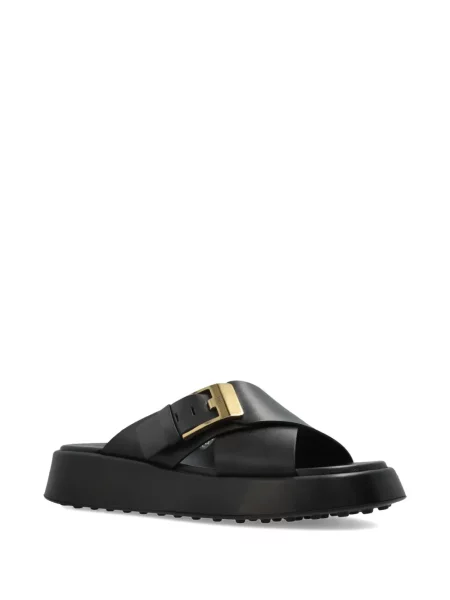 Papuci tip mules Tod's negru