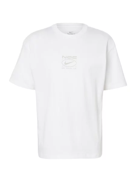 NIKE Tricou funcțional gri fumuriu alb