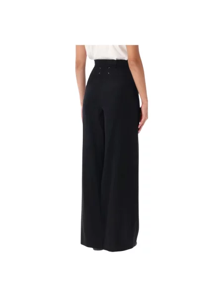 Długa spódnica maxi Maison Margiela wełniana czarna