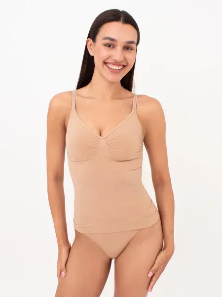 Майка Giulia из микрофибры бежевая