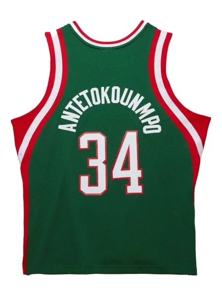 Cămașă Mitchell & Ness din jerseu verde