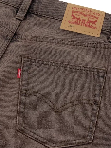 Jeansy dziecięce Levi's brązowe
