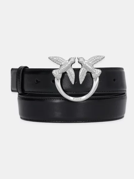 Pinko De piele LOVE BERRY H3 negru