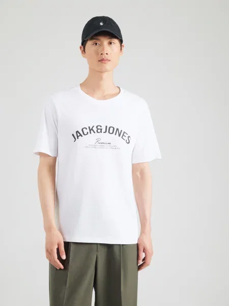Jack & Jones Premium Tričko JPRBLATOMMY čierna biela