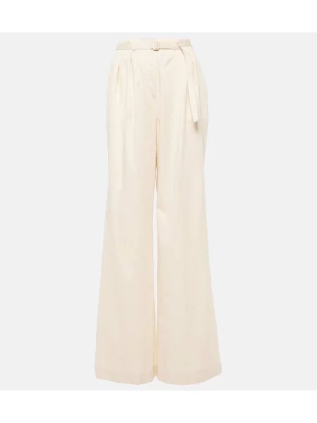 Pantaloni Joseph cu talie înaltă alb