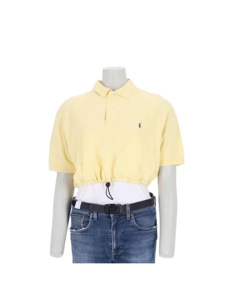 Polo z krótkim rękawem Upcycling Polo Ralph Lauren żółta