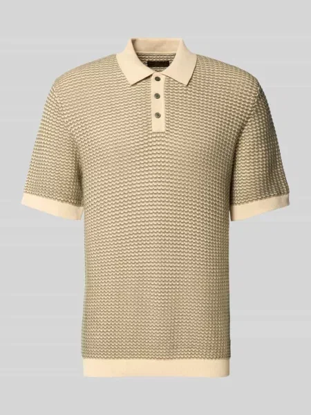 Koszulka polo o kroju regular fit w stylu dzianiny model Kingsley' Jack & Jones Premium
