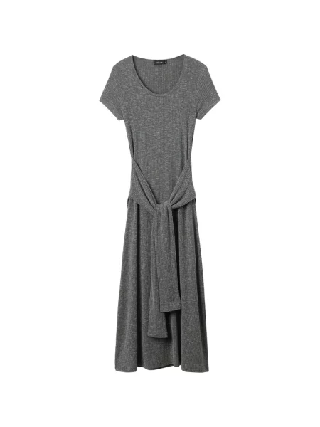 Rochie Tout A Coup cu legături scurtă de costum gri