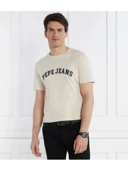 Pepe Jeans London Póló CLEMENT bézs