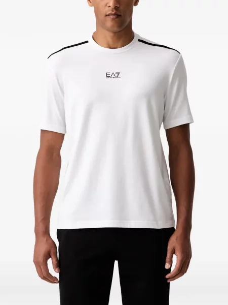 Scurt tricou Ea7 Emporio Armani alb