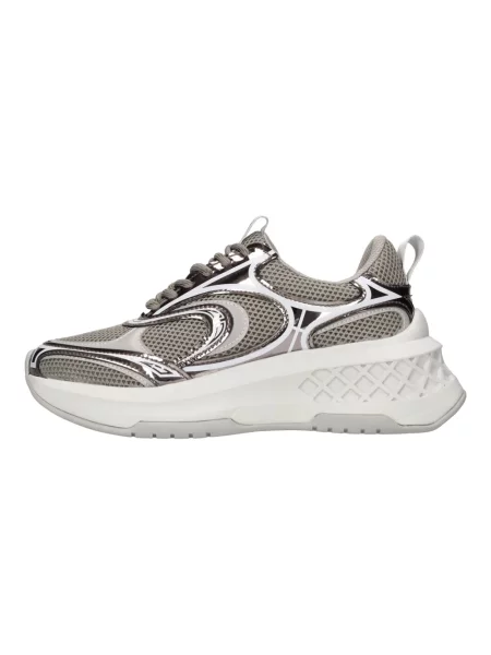 Sneakersy Emanuélle Vee skórzane szare