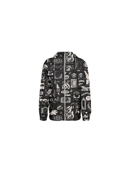 The Dudes Flashy Pattern Windbreaker Mężczyźni Kurtki The Dudes Size: M czarny