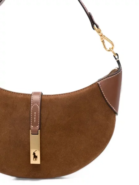 Geantă Polo Ralph Lauren din piele maro