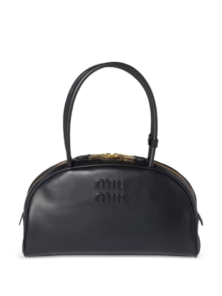 Geanta de piele Miu Miu din piele negru