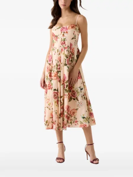 Rochie maxi Guess cu model floral cu imagine