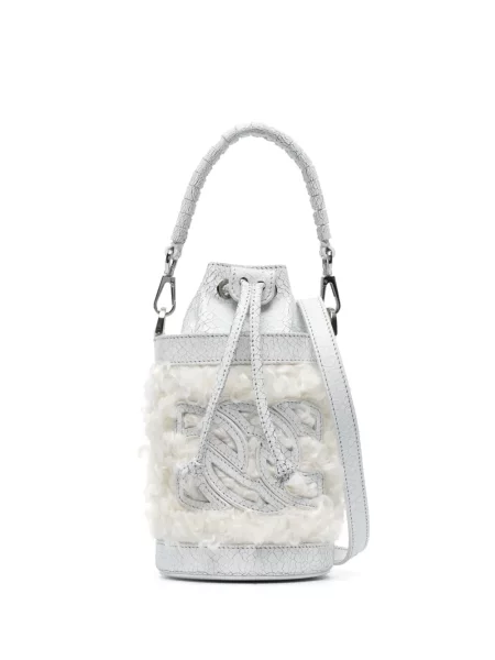 Geantă bucket Casadei alb