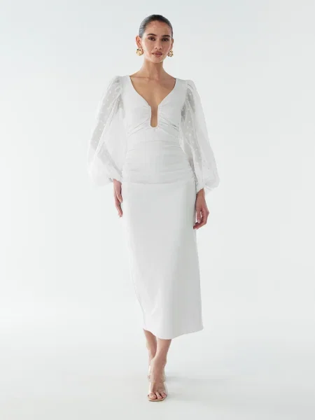 BWLDR Rochie Cada' alb