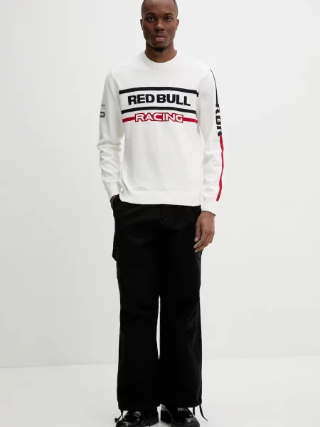 Светр Red Bull Racing x Pepe Jeans KNITTED MOTO CREW бежевий