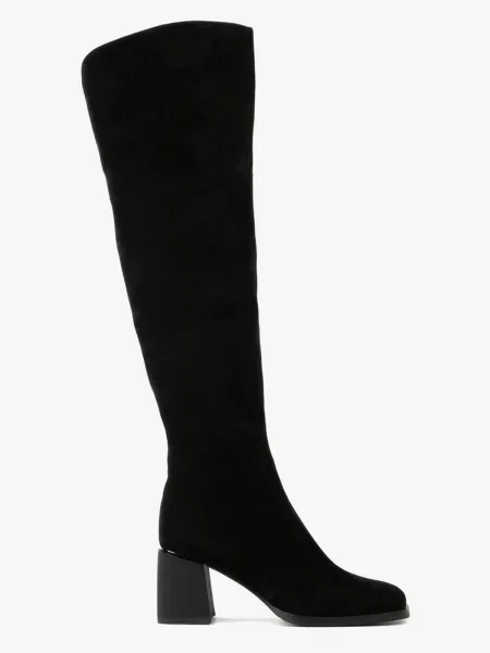 Замшевые сапоги Leberdes черные